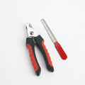 Pet Nail Clipper with Nail File, Stainless Steel Blades, Non-Slip Grip, for Dogs and Cats. (Large and Small)