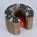 Interactive Paper Scratch Toy from petglyph. Corrugated Cat Toys with Sounding Bell Ball. Foldable Toys with Easy Magnetic Assembly. Perfect for Indoor Cats.