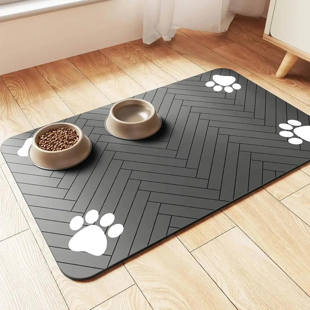 Pet Feeding Absorbent Mat- Water Proof - Easy Cleaning