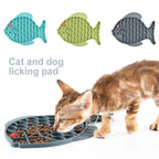 Silicone Fish Shaped Non Slip Slow Feeder Pad
