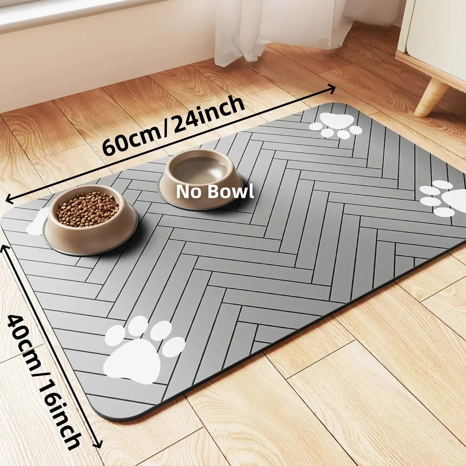 Pet Feeding Absorbent Mat- Water Proof - Easy Cleaning