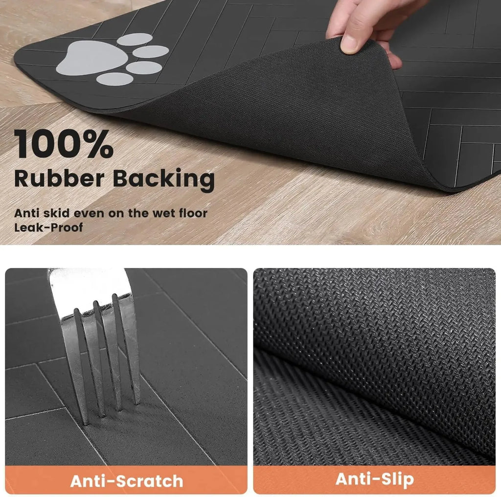 Pet Feeding Absorbent Mat- Water Proof - Easy Cleaning