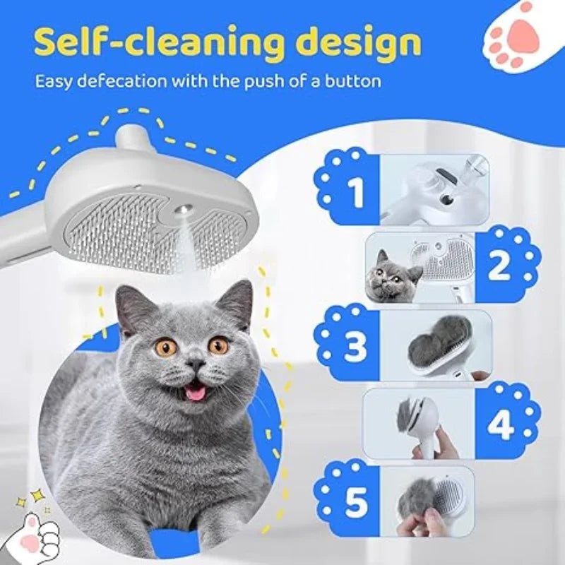 Pet Hair Mist Brush, Rechargable, Easy Hair Removal