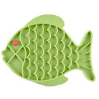 Silicone Fish Shaped Non Slip Slow Feeder Pad