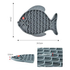 Silicone Fish Shaped Non Slip Slow Feeder Pad
