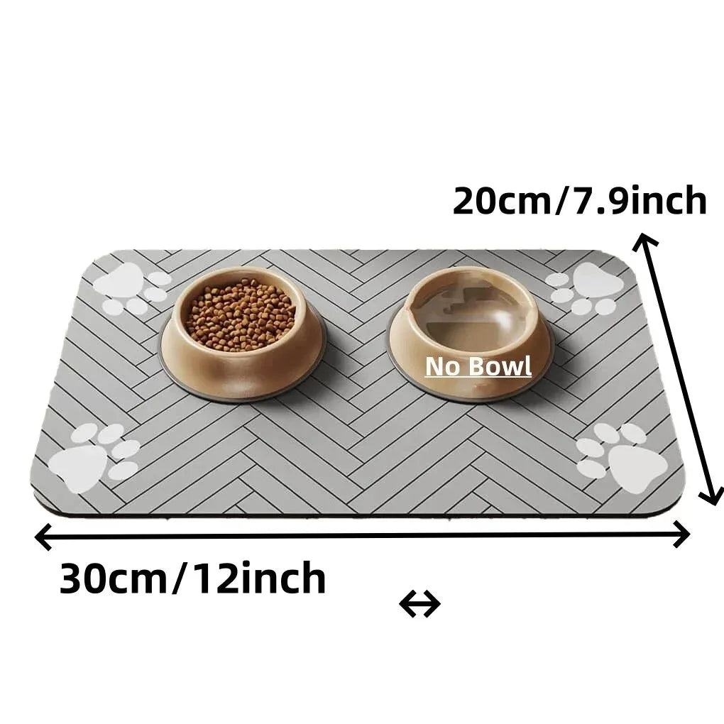 Pet Feeding Absorbent Mat- Water Proof - Easy Cleaning