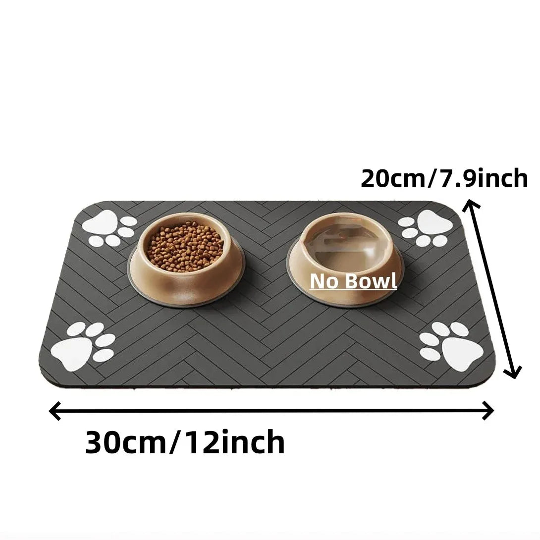 Pet Feeding Absorbent Mat- Water Proof - Easy Cleaning