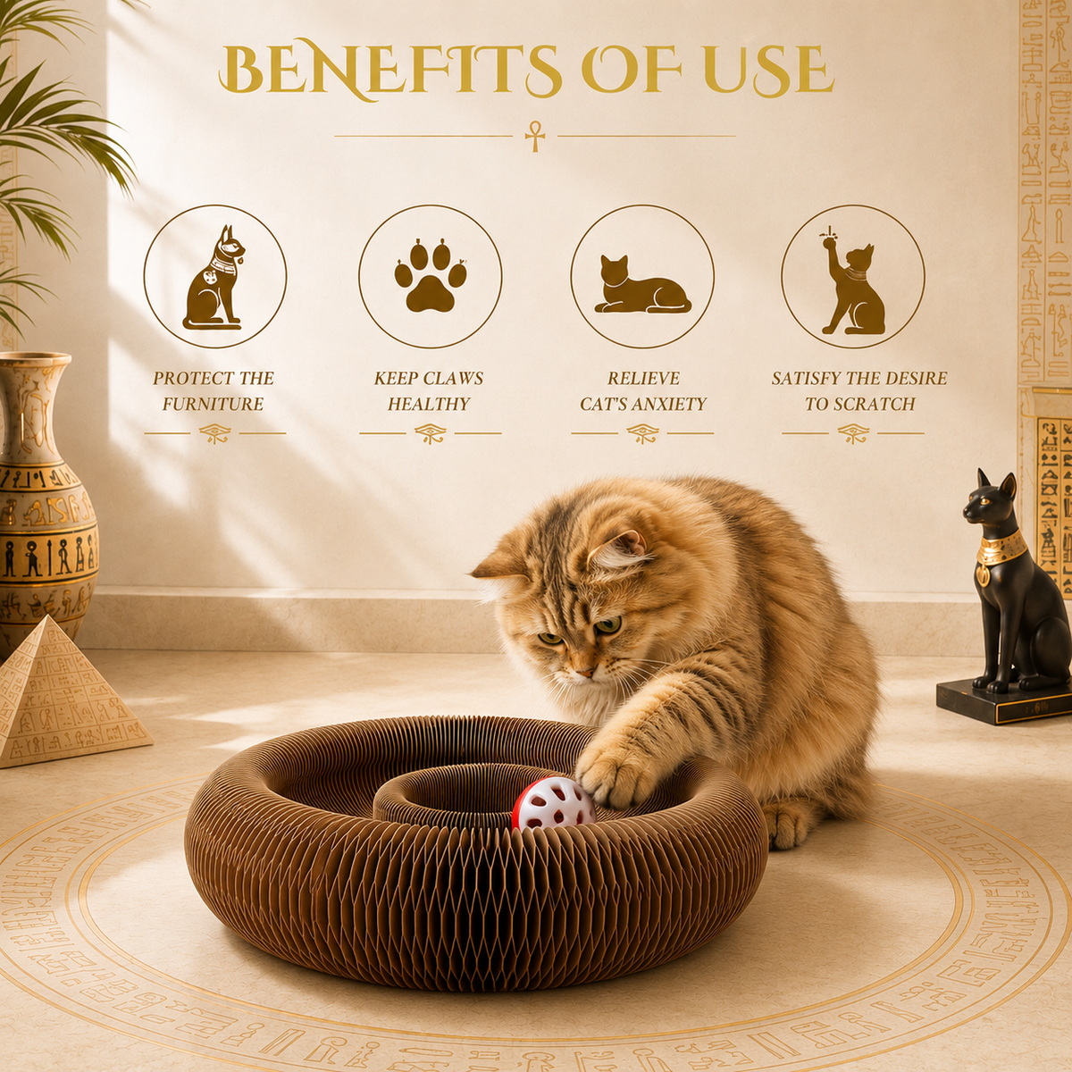 Interactive Corrugated Cat Scratch Organ