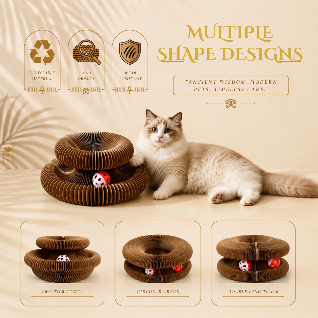 Interactive Corrugated Cat Scratch Organ