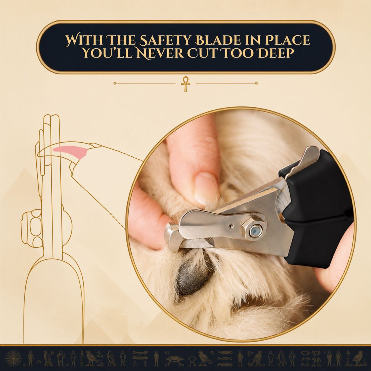 Ergonomic Pet Claw Clippers with File