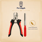 Ergonomic Pet Claw Clippers with File